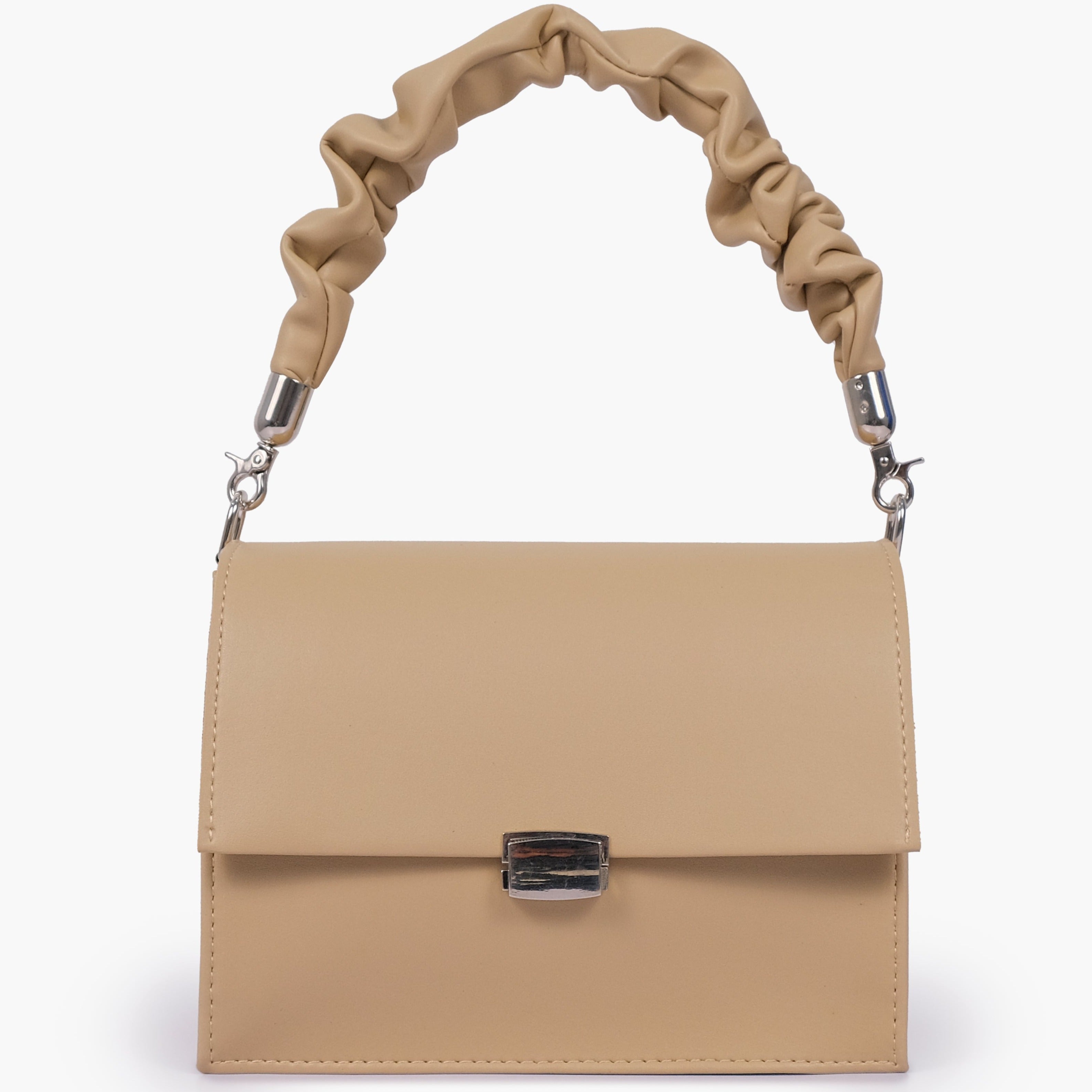 Buy Top Handle Mini Cross Body Bag - Off White in Pakistan