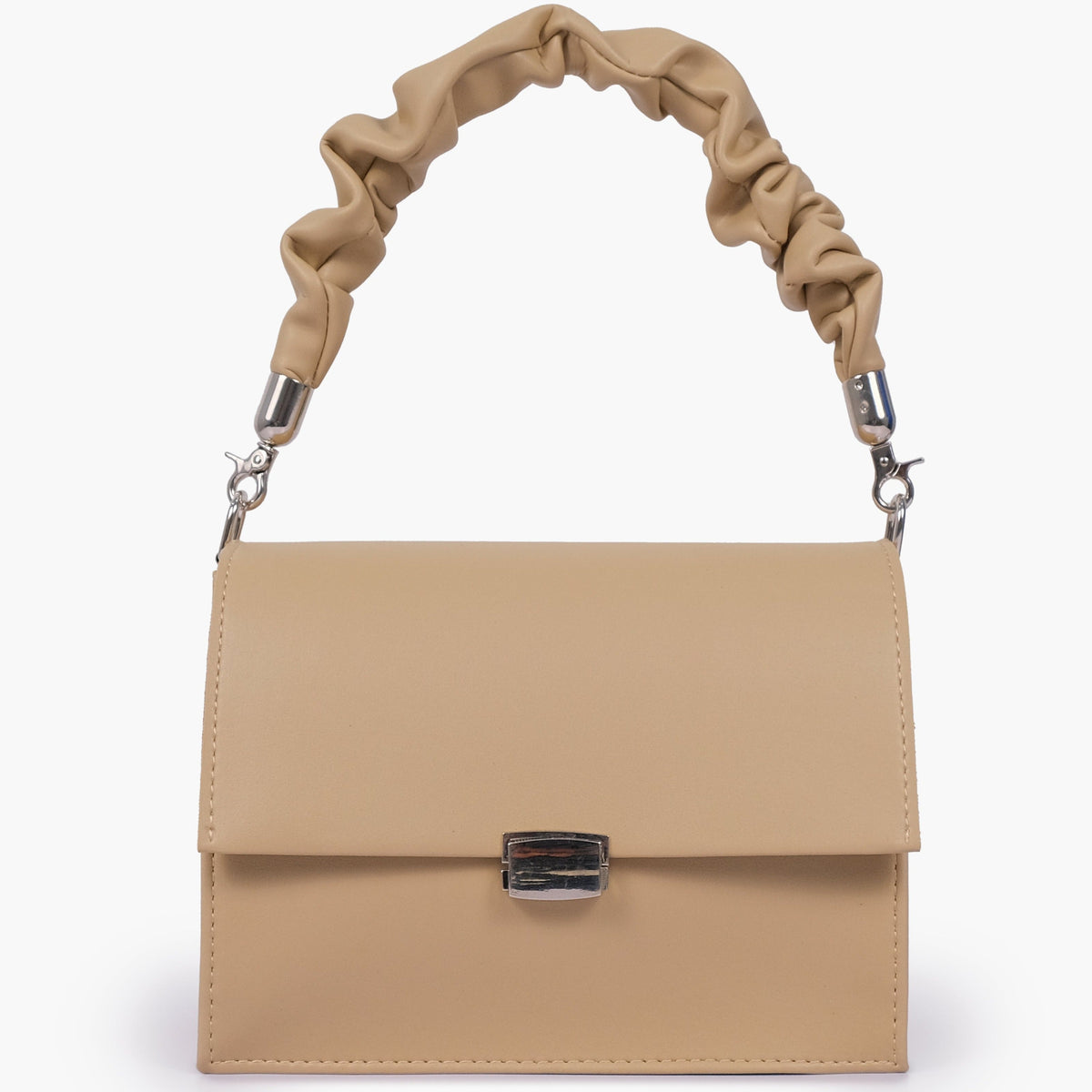 Buy Top Handle Mini Cross Body Bag - Off White in Pakistan