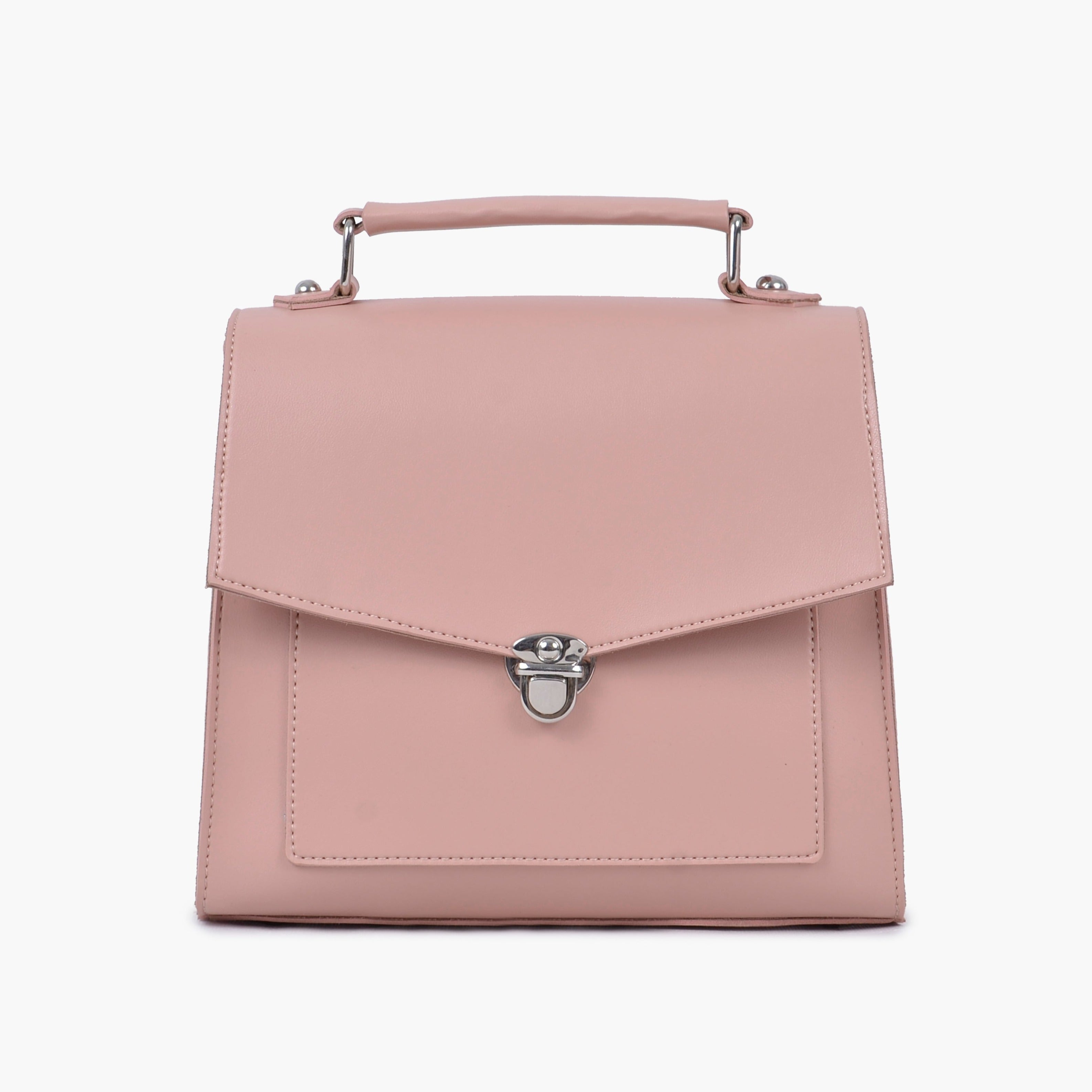 Buy Push Lock Messenger Bag - Peach in Pakistan