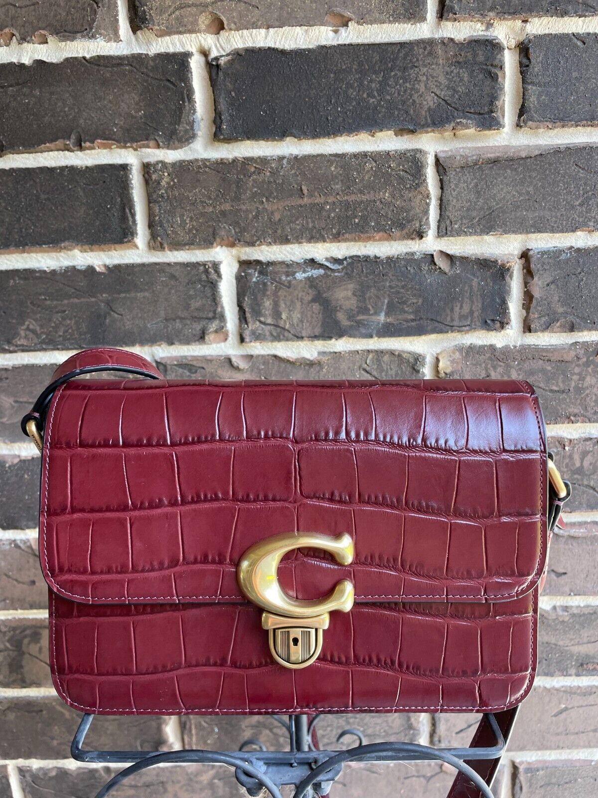 Buy Coach Studio Croc Embossed Bag Medium in Pakistan