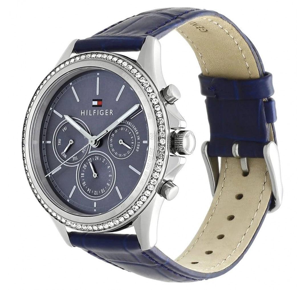 Buy Tommy Hilfiger Ari Blue Dial Blue Leather Strap Watch for Women - 1781979 in Pakistan